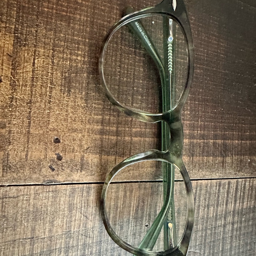 Mint Green Rectangular Accents Eyeglasses